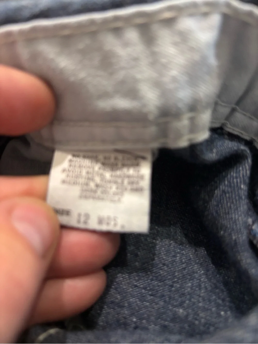 OshKosh B'gosh Dark Blue Denim Kids Overalls size 12 months